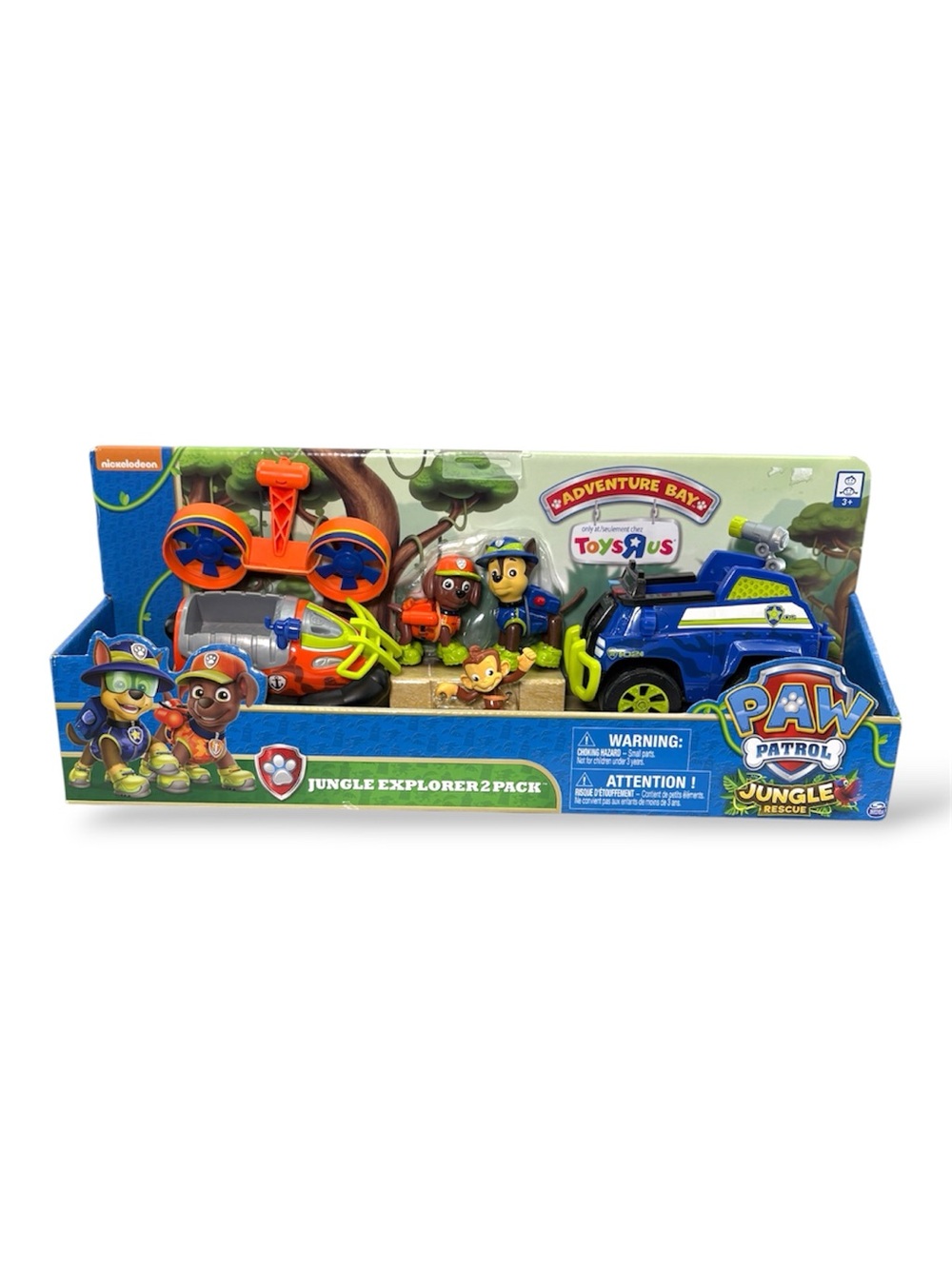 NEW Toys R Us Paw Patrol Jungle Explorer Rescue Vehicle Figure Set Adventure Bay